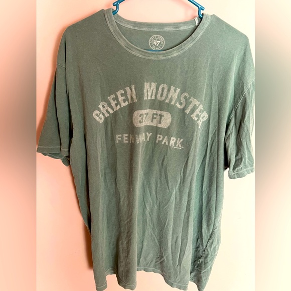 47 Other - XL Boston Red Sox '47 Fenway Park Green Monster 37 Feet T-Shirt - Green